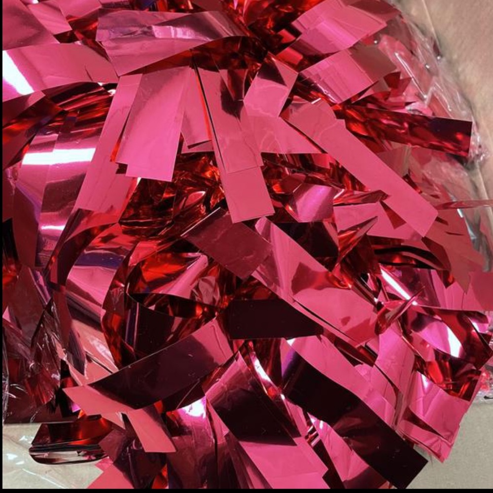 OmniCheer Metallic Pink Poms
